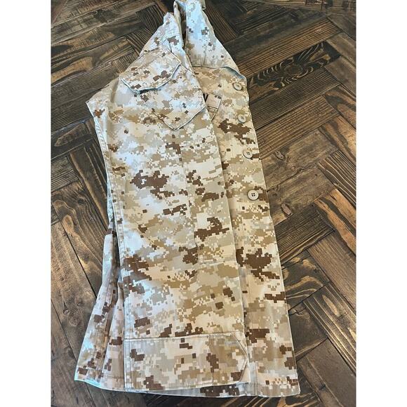 USMC Marine Corps Combat Digital Camo Desert Uniform Shirt Men Small- Long Top - Picture 7 of 14